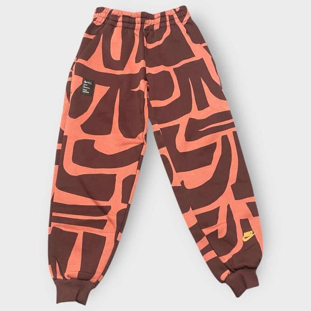 Nike A.I.R. Cody Hudson Flyease Maroon Jogger Sweatpants DV3215-691 Kids size S